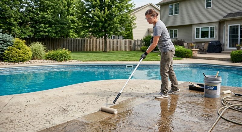 Porch Concrete Sealing in Bellevue, WA