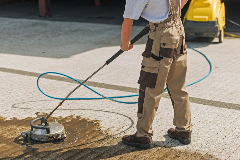 Powerwashing Equipment in Use