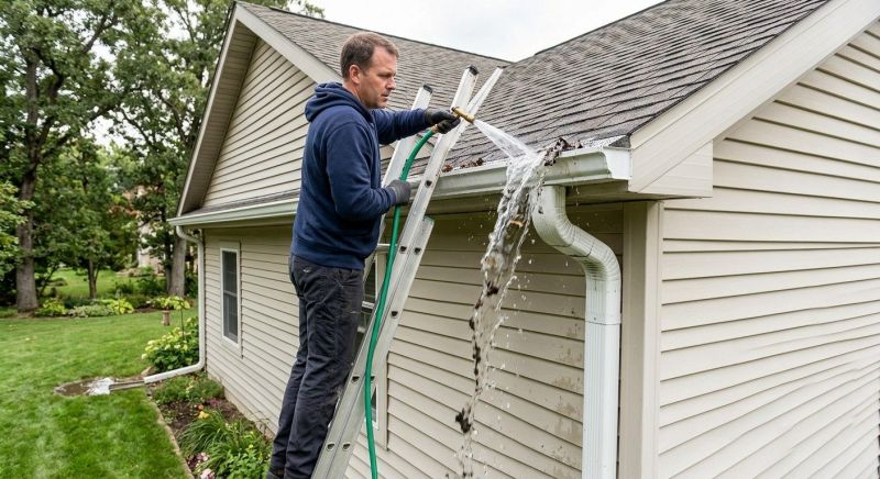 Downspout Snaking in Richmond, VA